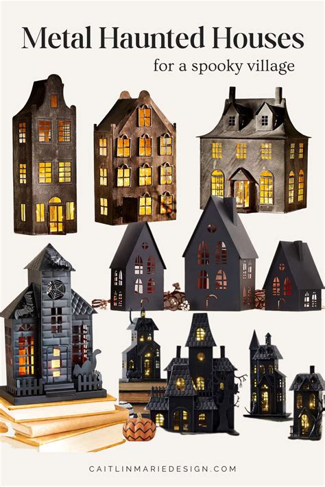 metal haunted house decor|unique haunted house ideas.